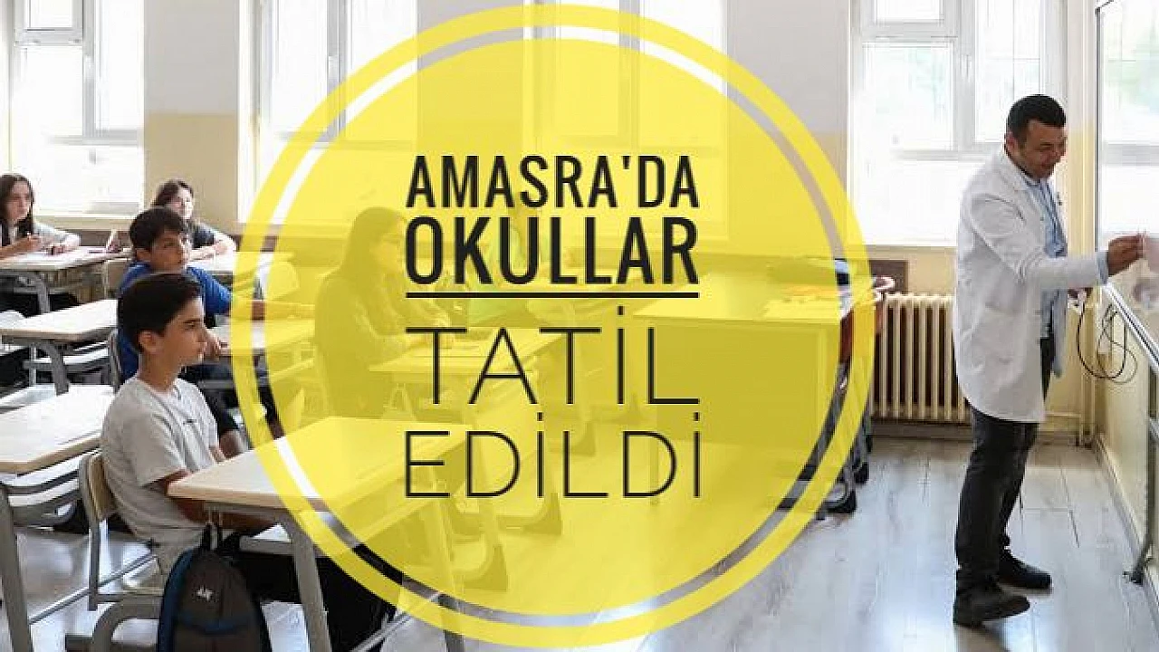 Amasra Da Okullar Tatil Edildi