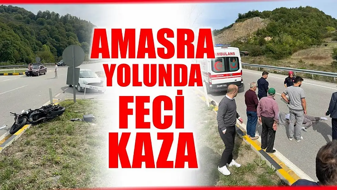 Amasra yolunda feci kaza