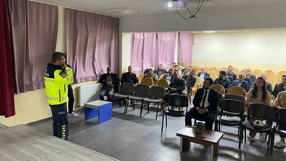 Bolu’da kış önlemleri için güvenli sürüş bilgilendirmesi yapıldı