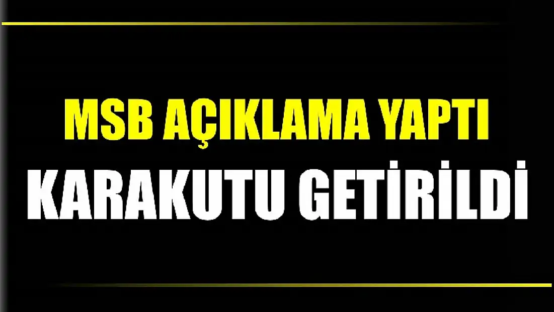 Düşen uçakla ilgili açıklama yapıldı