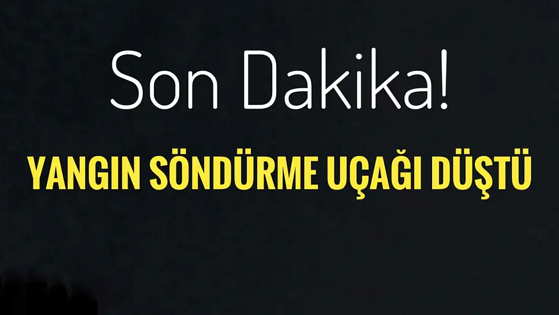 Uçağımız düştü