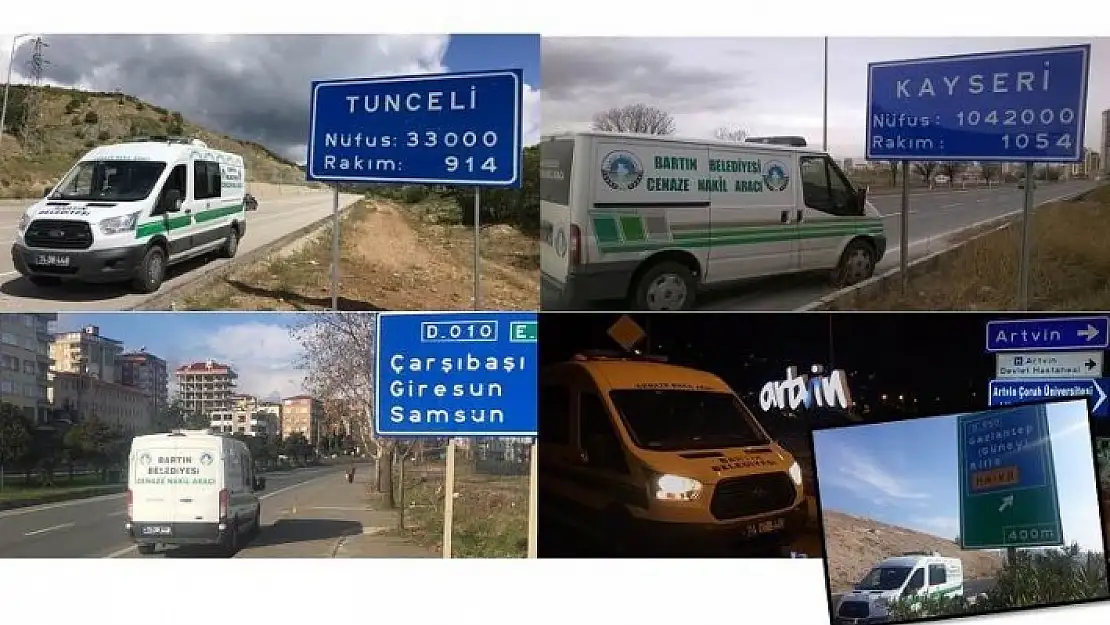 1072 CENAZE İÇİN 102 BİN 982 KM YOL KAT EDİLDİ