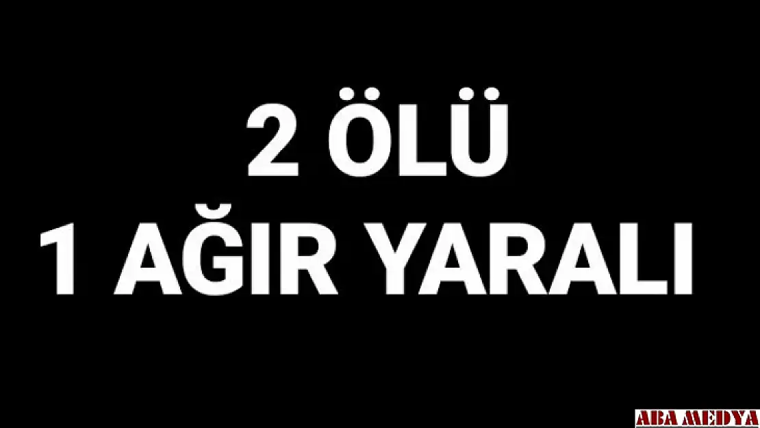 2 ölü, bir ağır yaralı