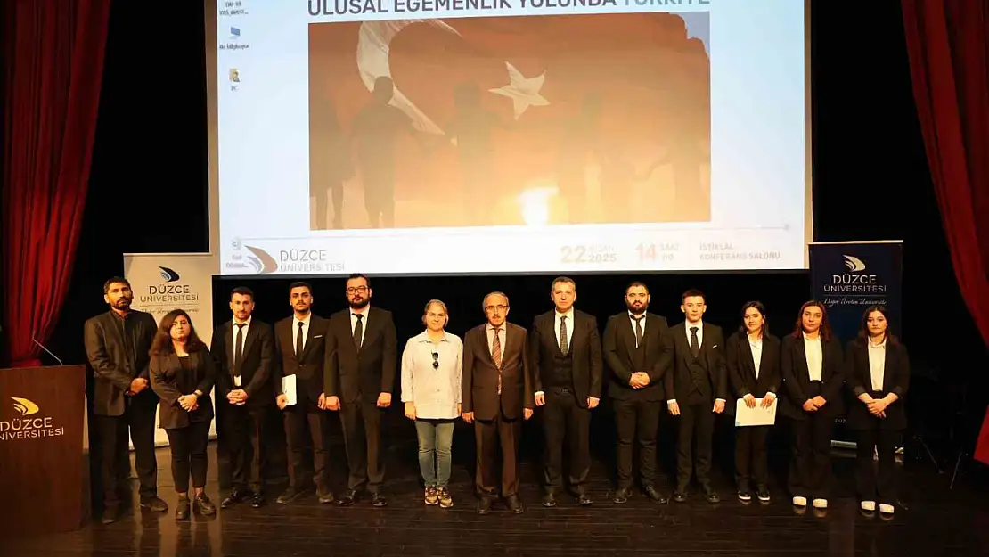 23 Nisan coşkusu Düzce Üniversitesi'nde yaşandı