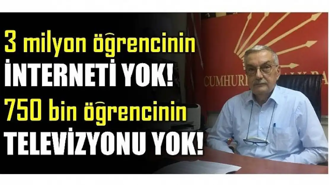 3 MİLYON ÖĞRENCİNİN EVİNDE İNTERNET YOK!