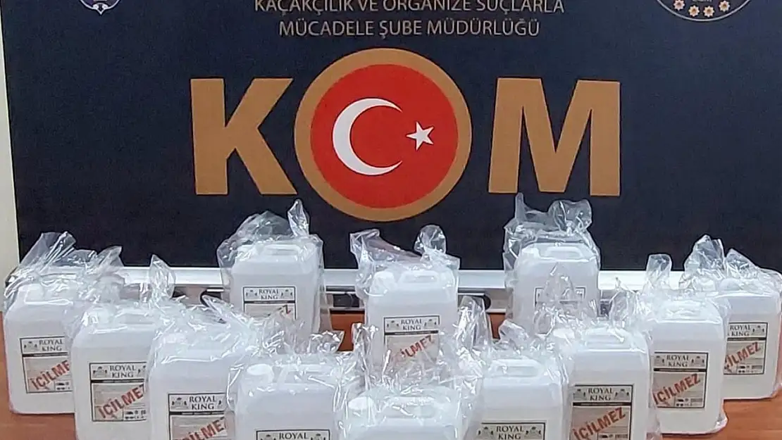 60 litre etil alkol ele geçirildi