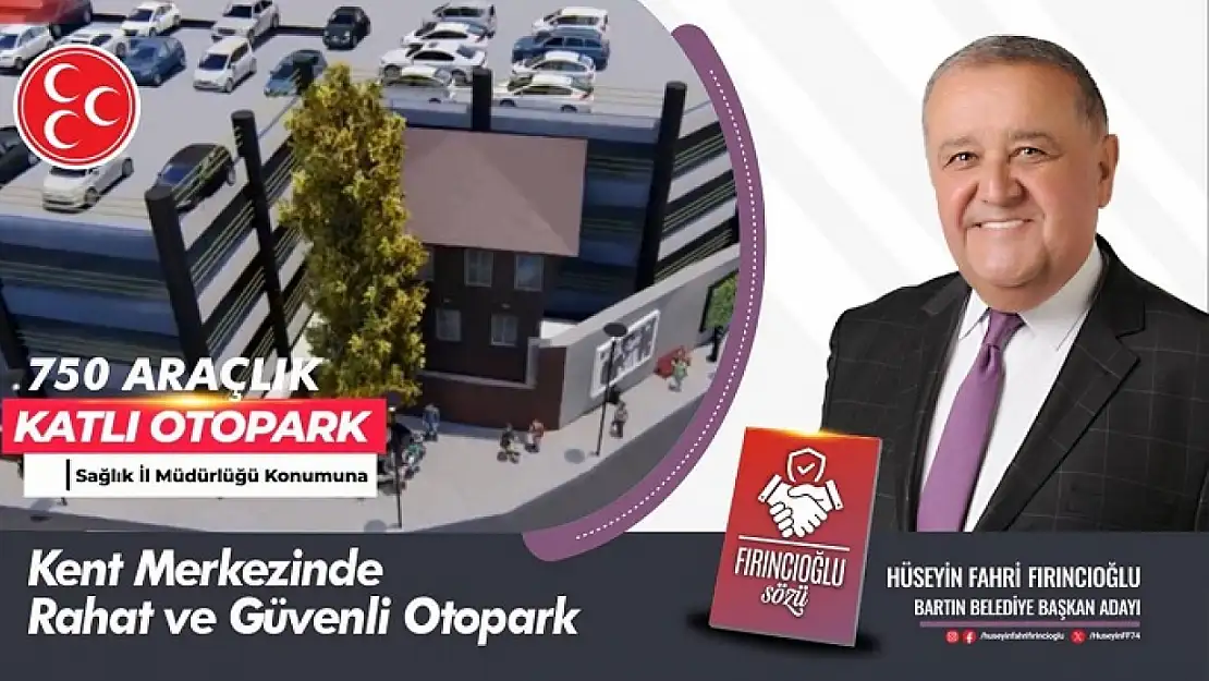 '750 araçlık Katlı Otopark inşa edeceğiz'