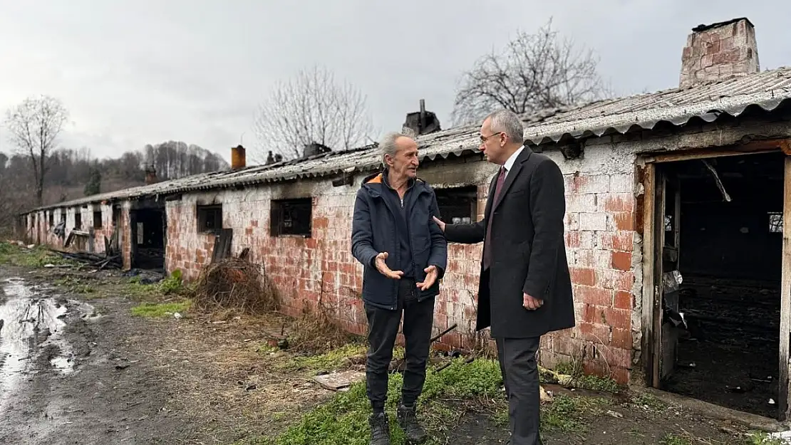 8 bin 700 tavuk telef olmuştu, Kaymakam Pişkin çiftlikte incelemelerde bulundu