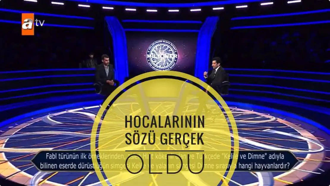 Hocalarının sözü gerçek oldu