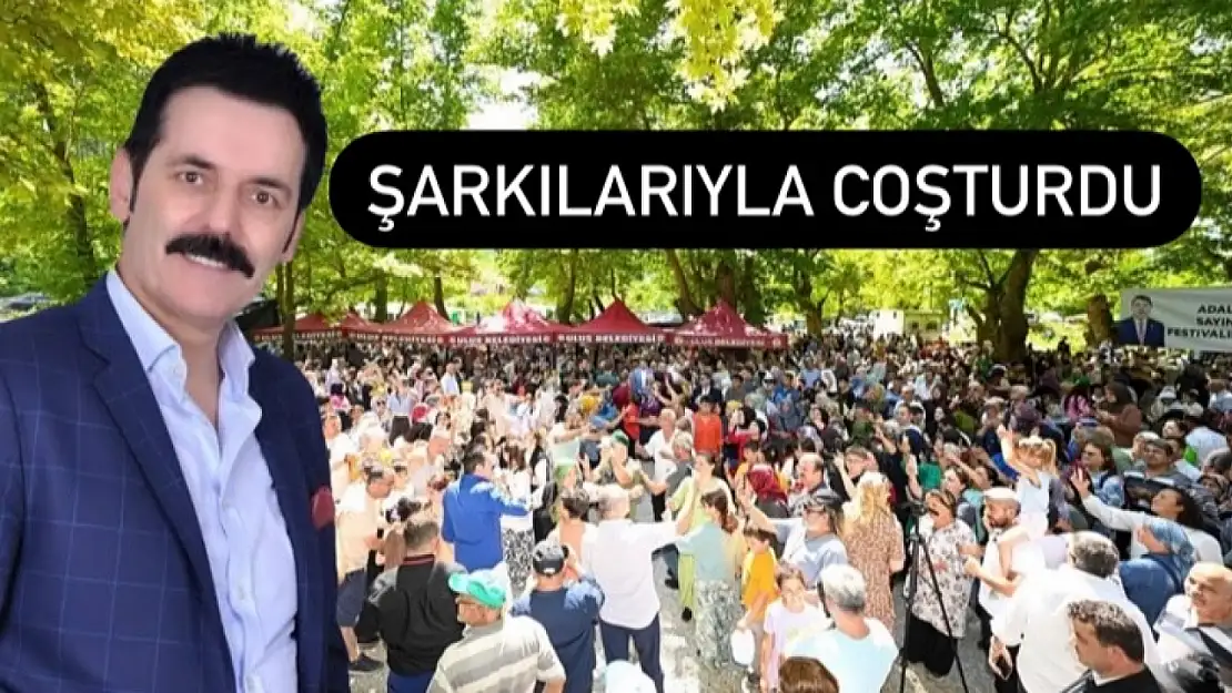 Şarkılarıyla coşturdu