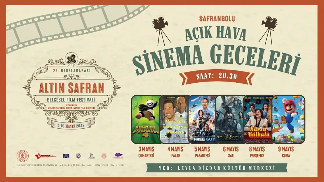 Açık hava sinema geceleri devam ediyor!