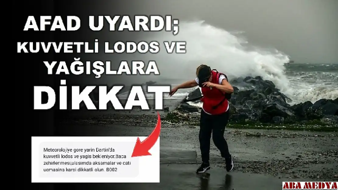 Afad uyardı