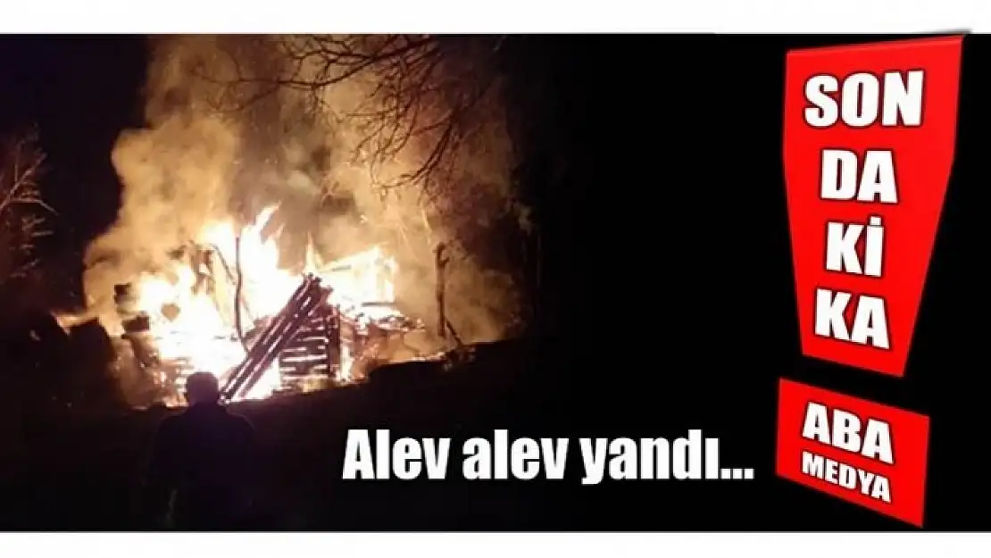 AHŞAP EV ALEV ALEV YANDI