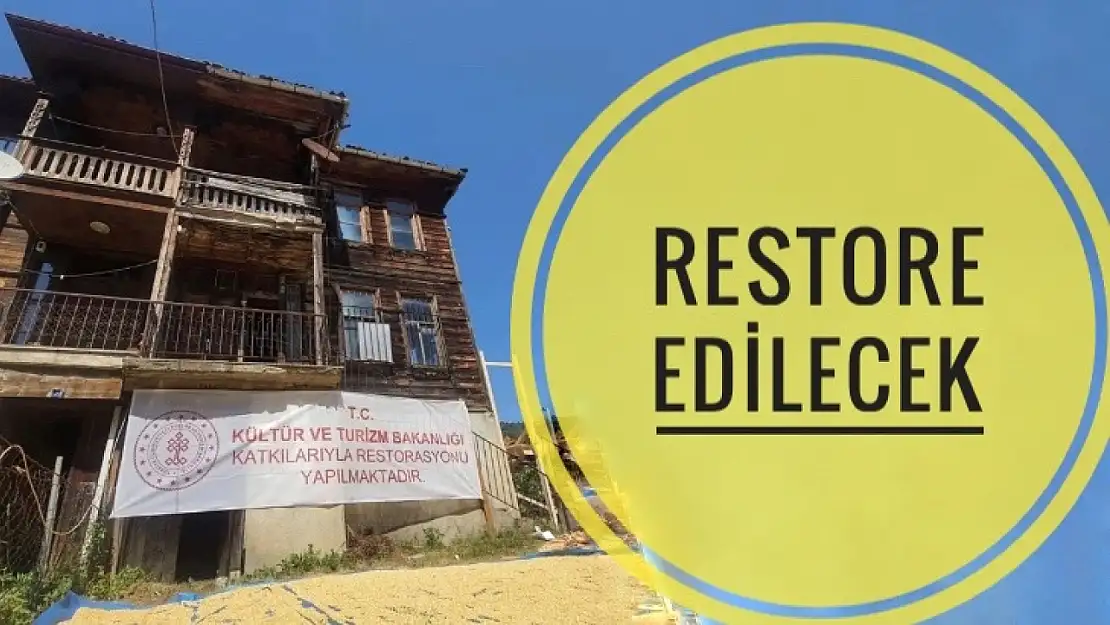 Ahşap konak restore edilecek