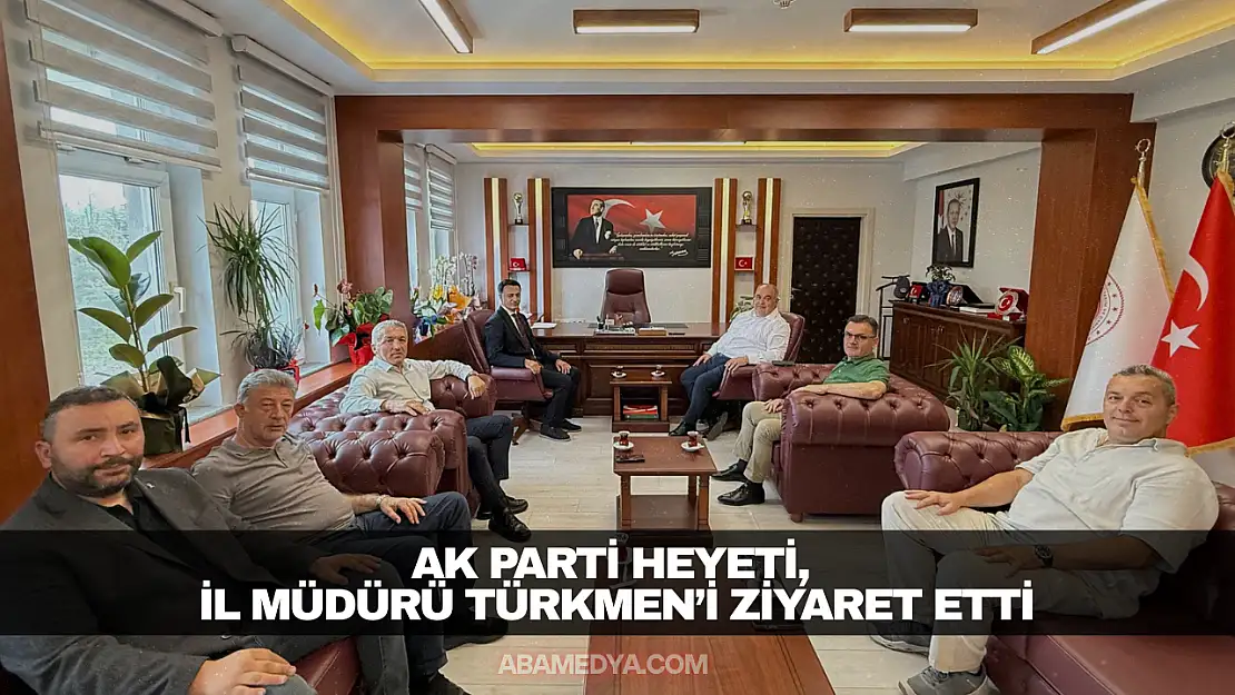 AK Parti Heyeti, İl Müdürü Türkmen'i Ziyaret Etti