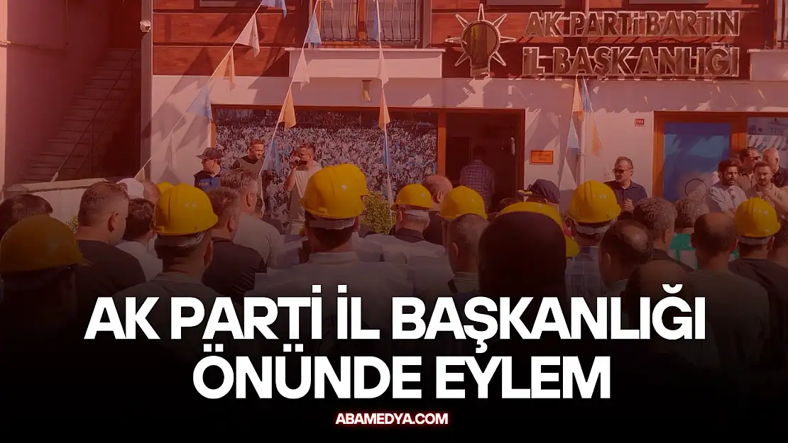 AK Parti İl Başkanlığı Önünde Eylem