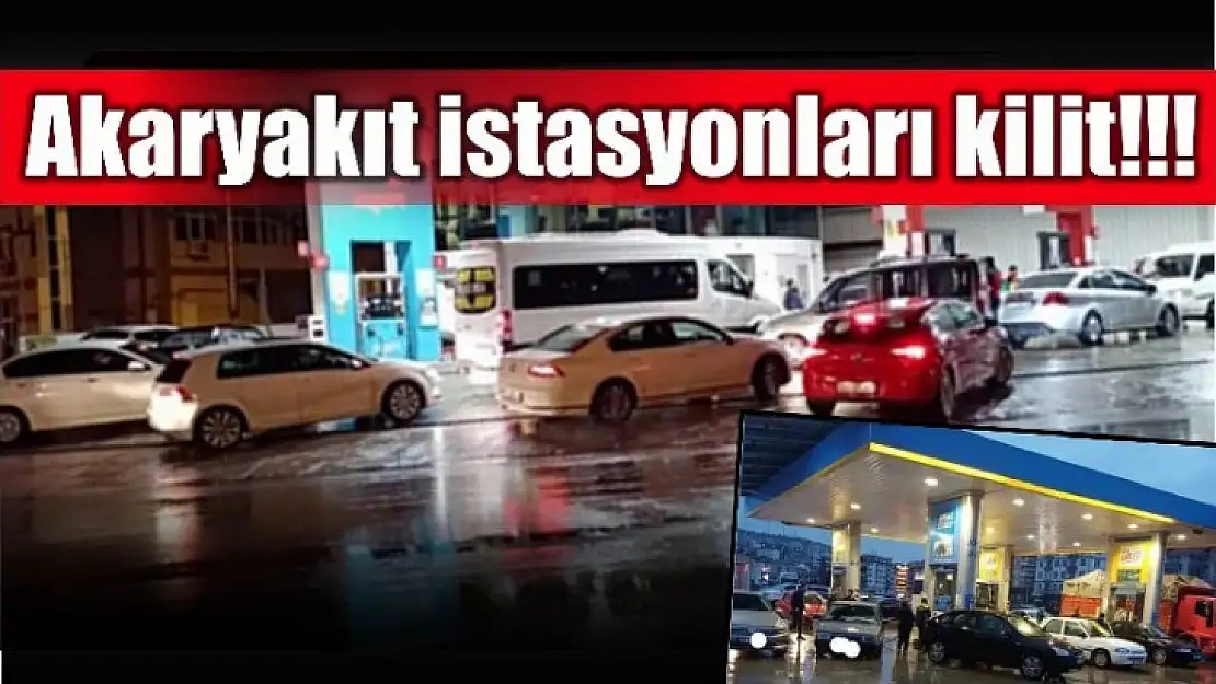 Akaryakıt istasyonları kilit!