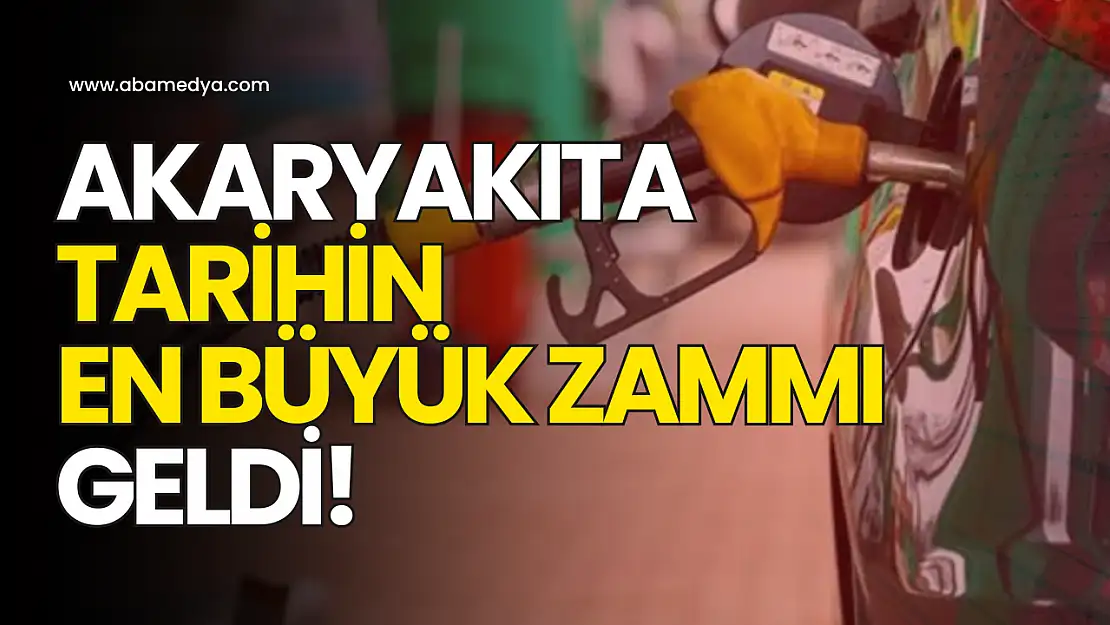 Akaryakıta tarihin en büyük zammı geldi!