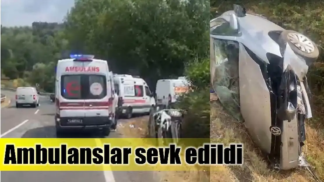 Akmanlar'da trafik kazası