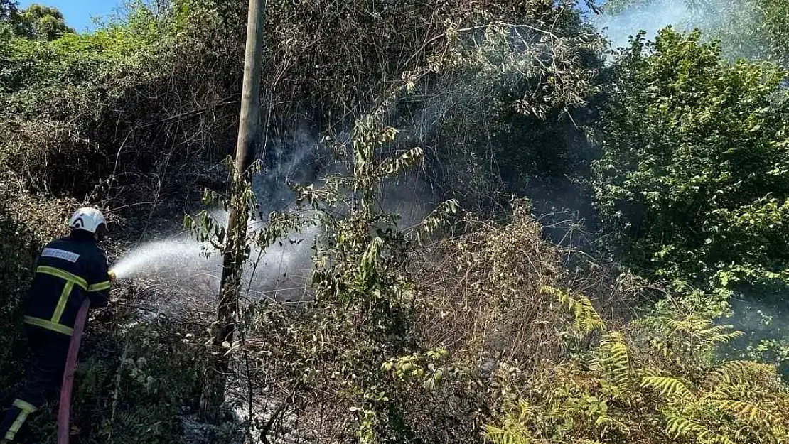 Anız yangını ekipleri harekete geçirdi