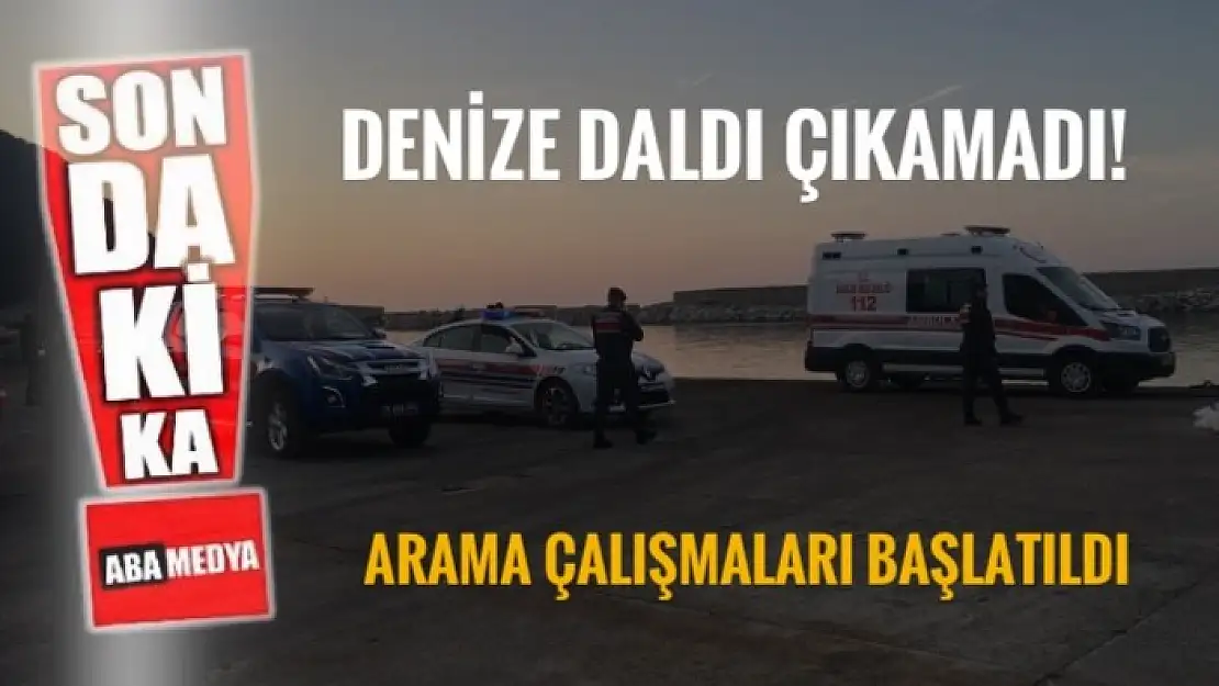 ASKERİ PERSONEL DENİZDE KAYBOLDU