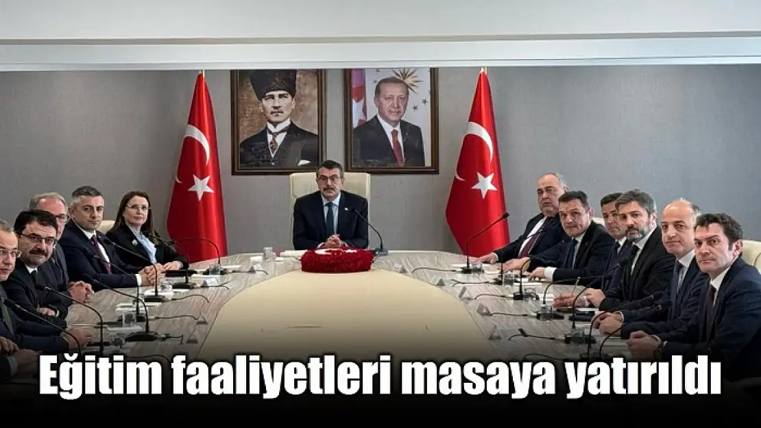 Bakan Tekin başkanlığında toplandılar