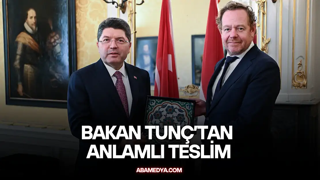 Bakan Tunç'tan Anlamlı Teslim