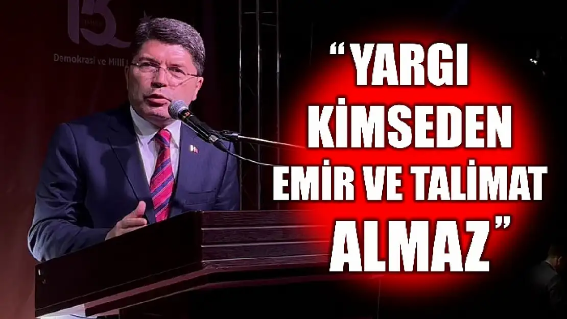 Bakan Tunç'tan gündeme ilişkin açıklama