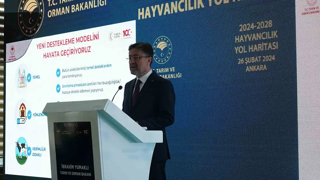 Bakan Yumaklı, Türkiye'nin 2024-2028 hayvancılık yol haritasını paylaştı