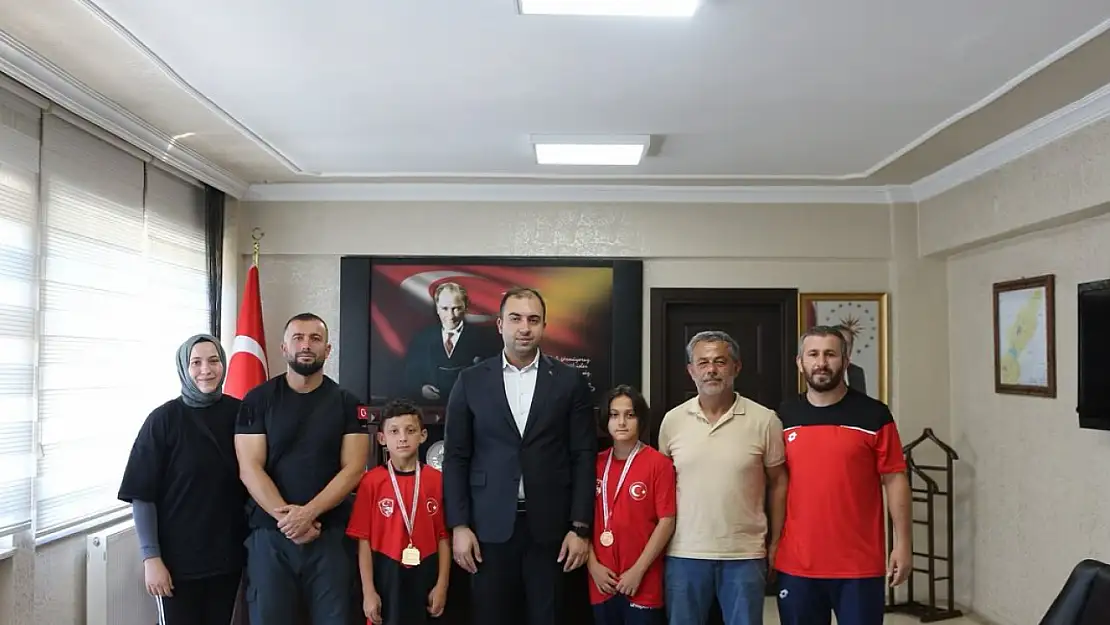 Baraşarılı sporculardan Kadiroğlu'na Ziyaret