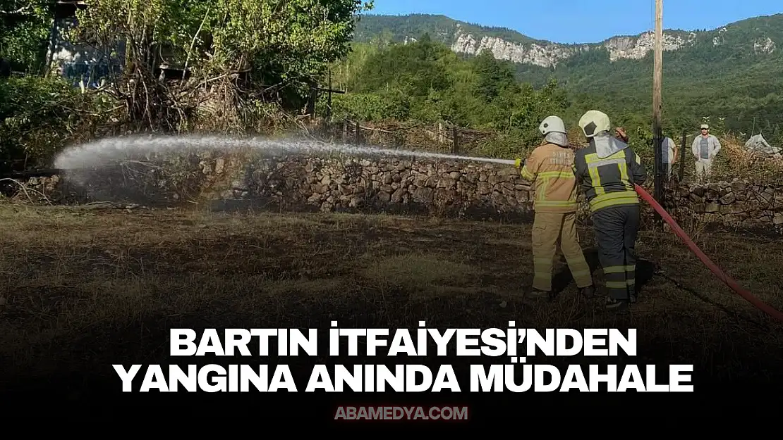 Bartın Belediyesi İtfaiye Ekiplerinden Anında Müdahale
