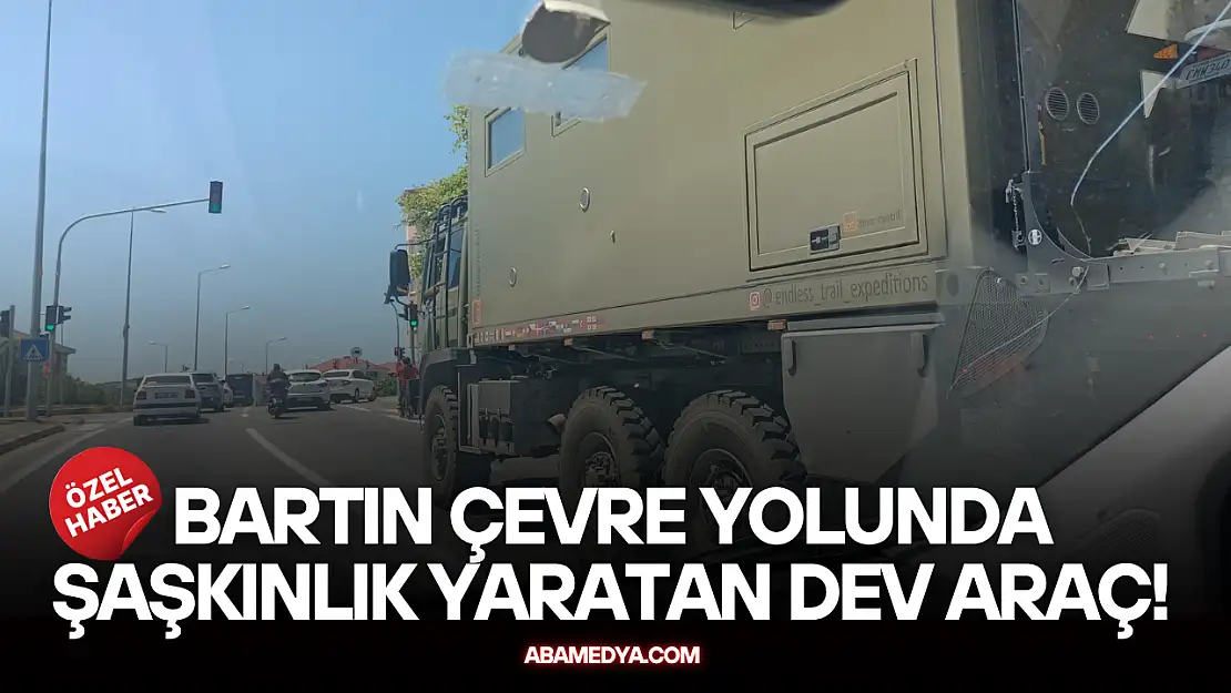 Bartın Çevre Yolunda Şaşkınlık Yaratan Dev Araç!