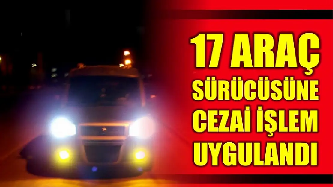 Bartın'da 17 araç sürücüsüne 7 bin 412 TL ceza uygulandı