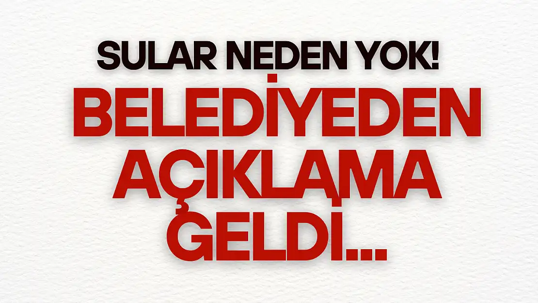 Bartın'da Ana Su Hattı Patladı