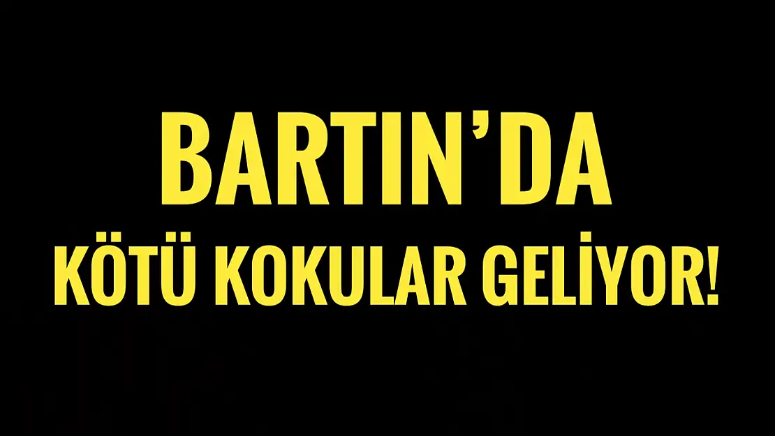 Bartın'da burunlara kötü kokular geliyor