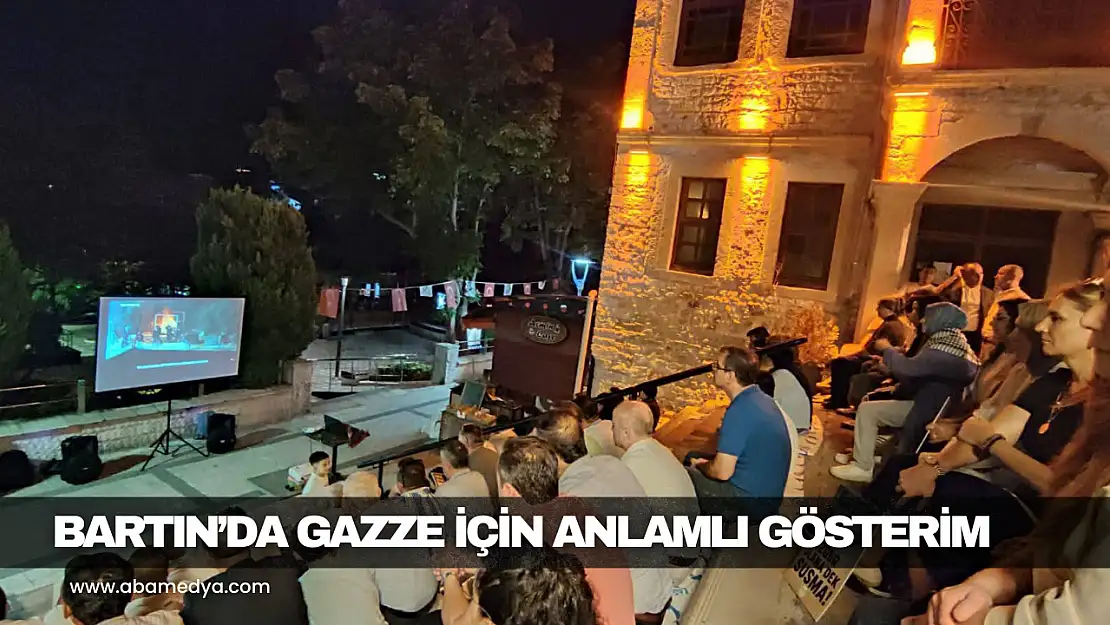Bartın'da Gazze İçin Anlamlı Gösterim