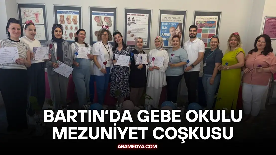 Bartın'da Gebe Okulu Mezuniyet Coşkusu