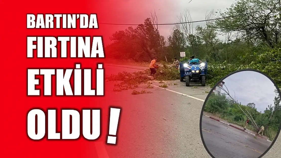 Bartın'da hava koşulları zorladı