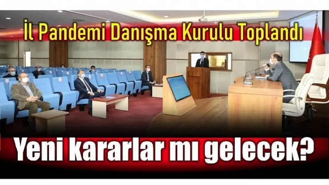 Bartın'da İl Pandemi Danışma Kurulu toplandı