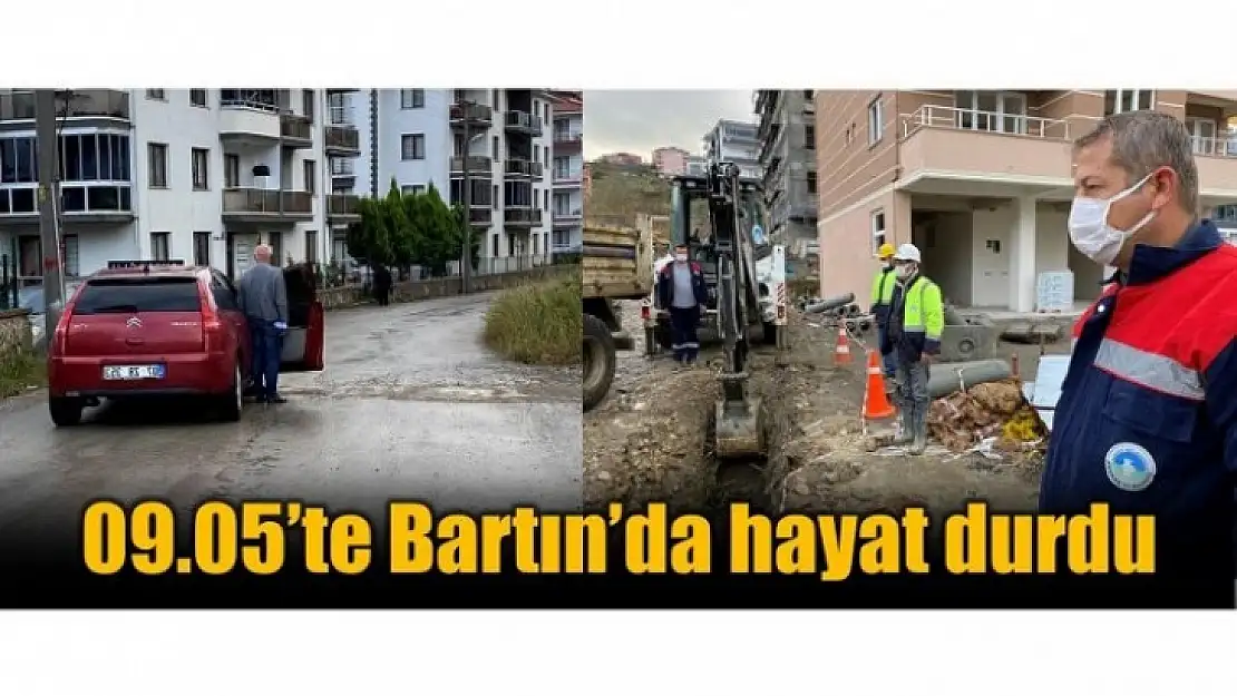 Bartın'da işçilerden 10 Kasım saygı duruşu