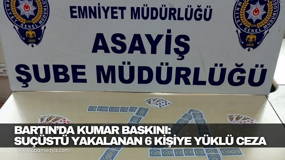 Bartın'da Kumar Baskını