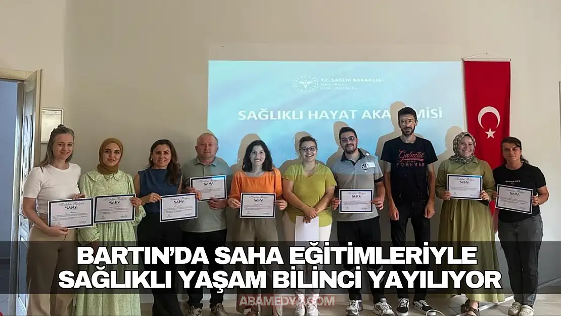 Bartın'da SAHA Eğitimleriyle Sağlıklı Yaşam Bilinci Yayılıyor