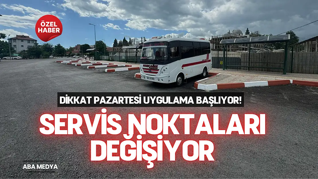 Bartın'da Servis Noktaları Değişiyor