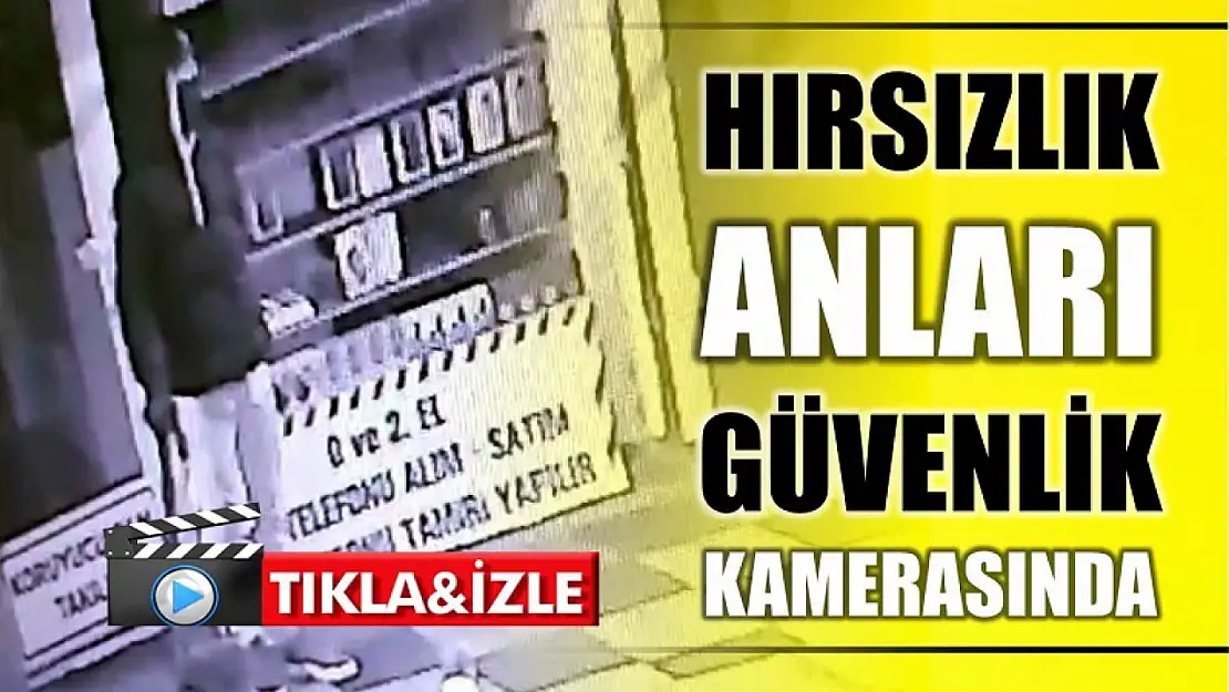 Bartın'daki hırsızlık anlarının videosu