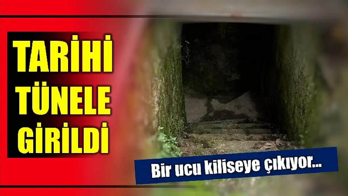 Bartın'daki tarihi tünele girildi