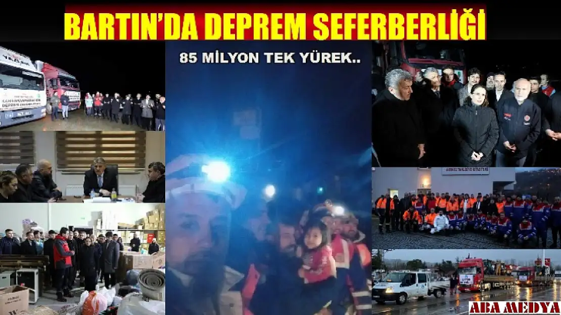 Bartın deprem için tek yürek