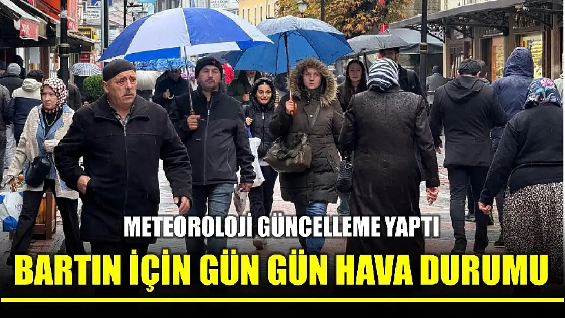 Bartın için beklenen hava tahmini