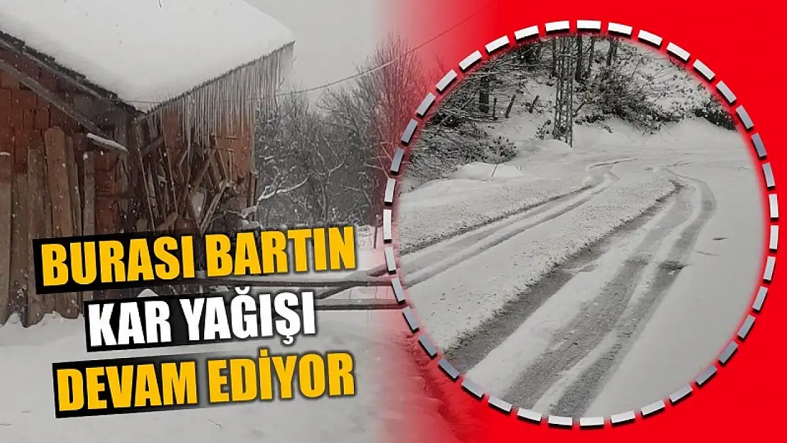 Bartın'ın zirvelerine kar  yağıyor