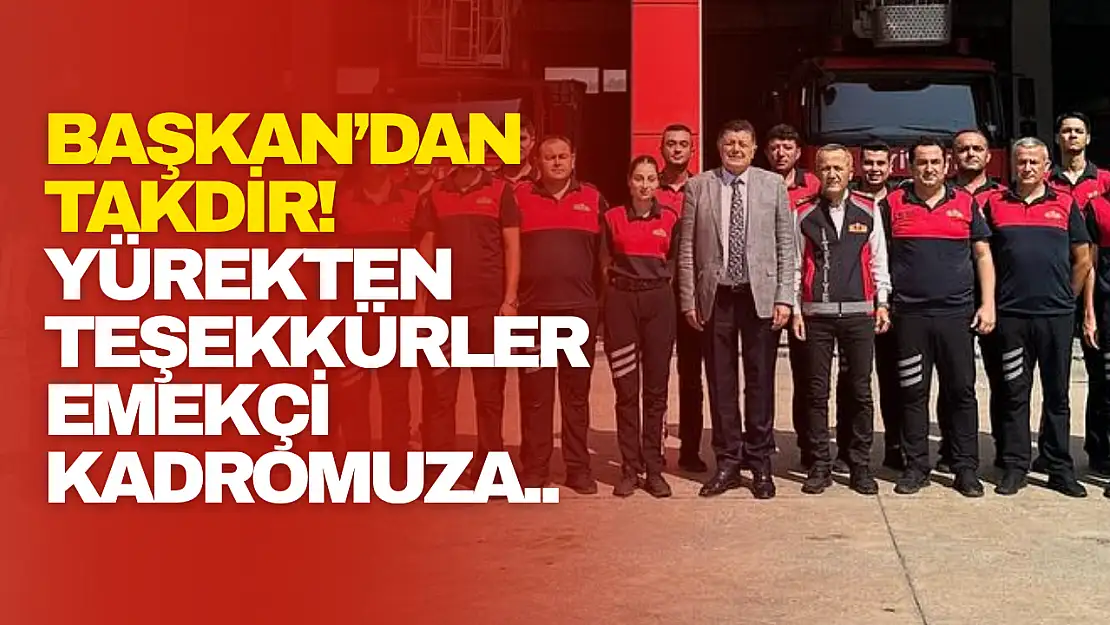 Bartın İtfaiyesine Başkan'dan Takdir...