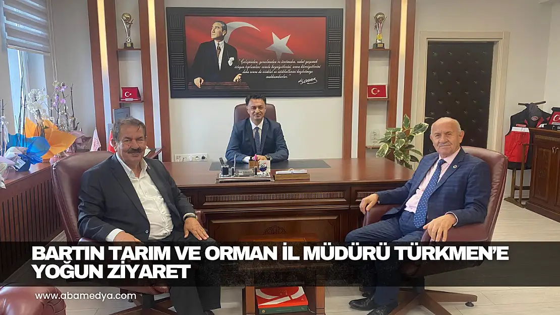 Bartın Tarım ve Orman İl Müdürü Türkmen'e yoğun ziyaret